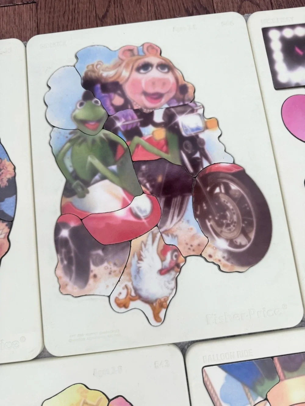 Lot of Vintage The Muppets Fisher-Price plastic tray puzzles (5)